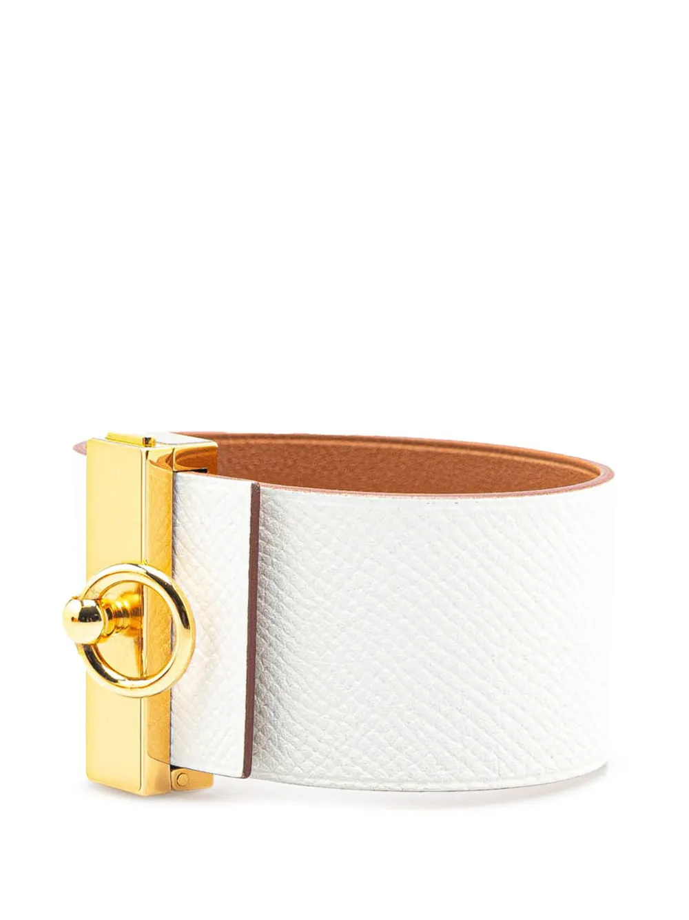 Hermès Pre-Owned 2014 Bicolor Epsom Reversible Illusion Bracelet MM costume bracelet | Image 2