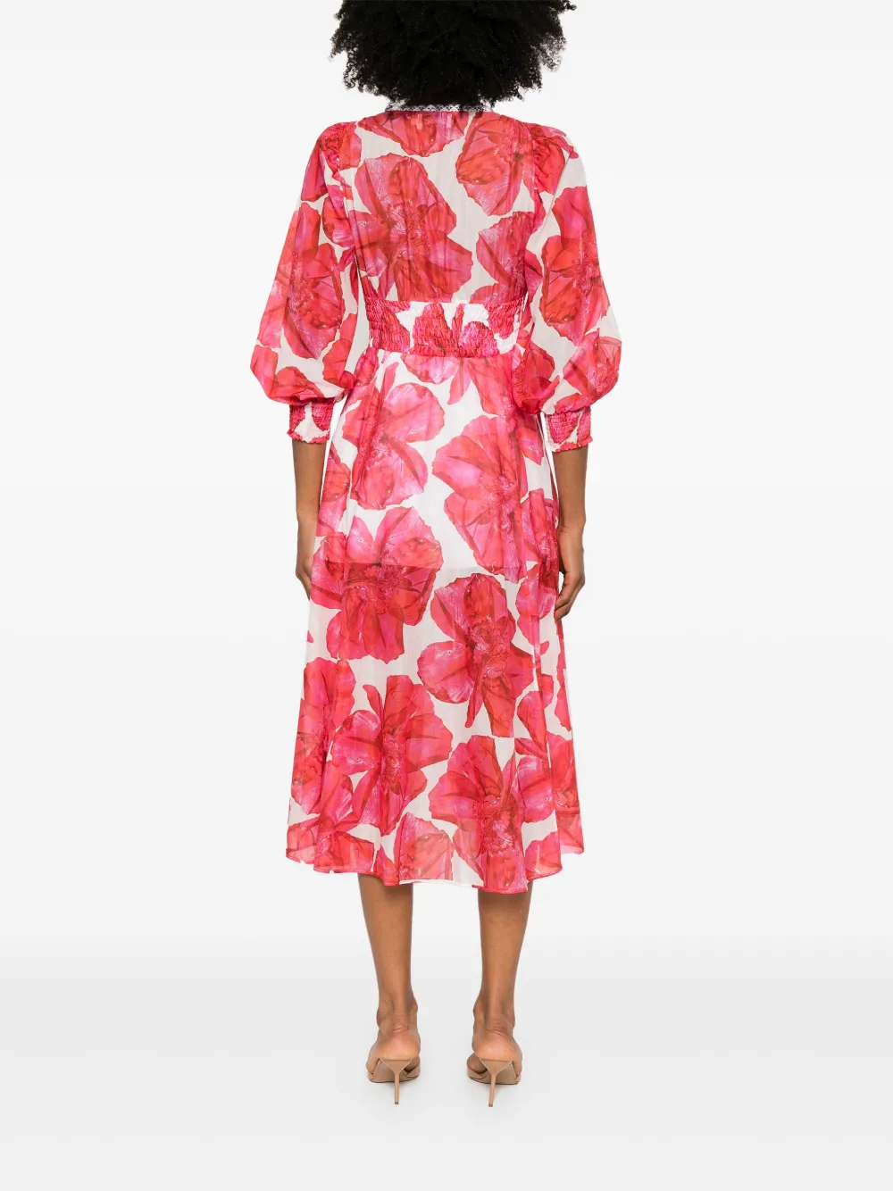 Shop Charo Ruiz Fata Midi Dress In White