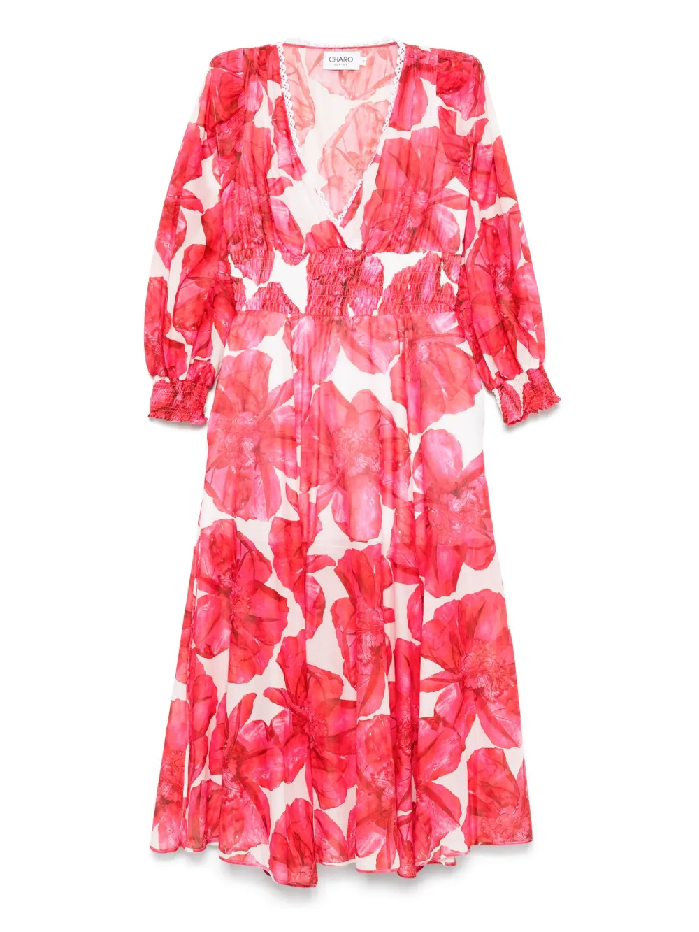 Shop Charo Ruiz Fata Midi Dress In White