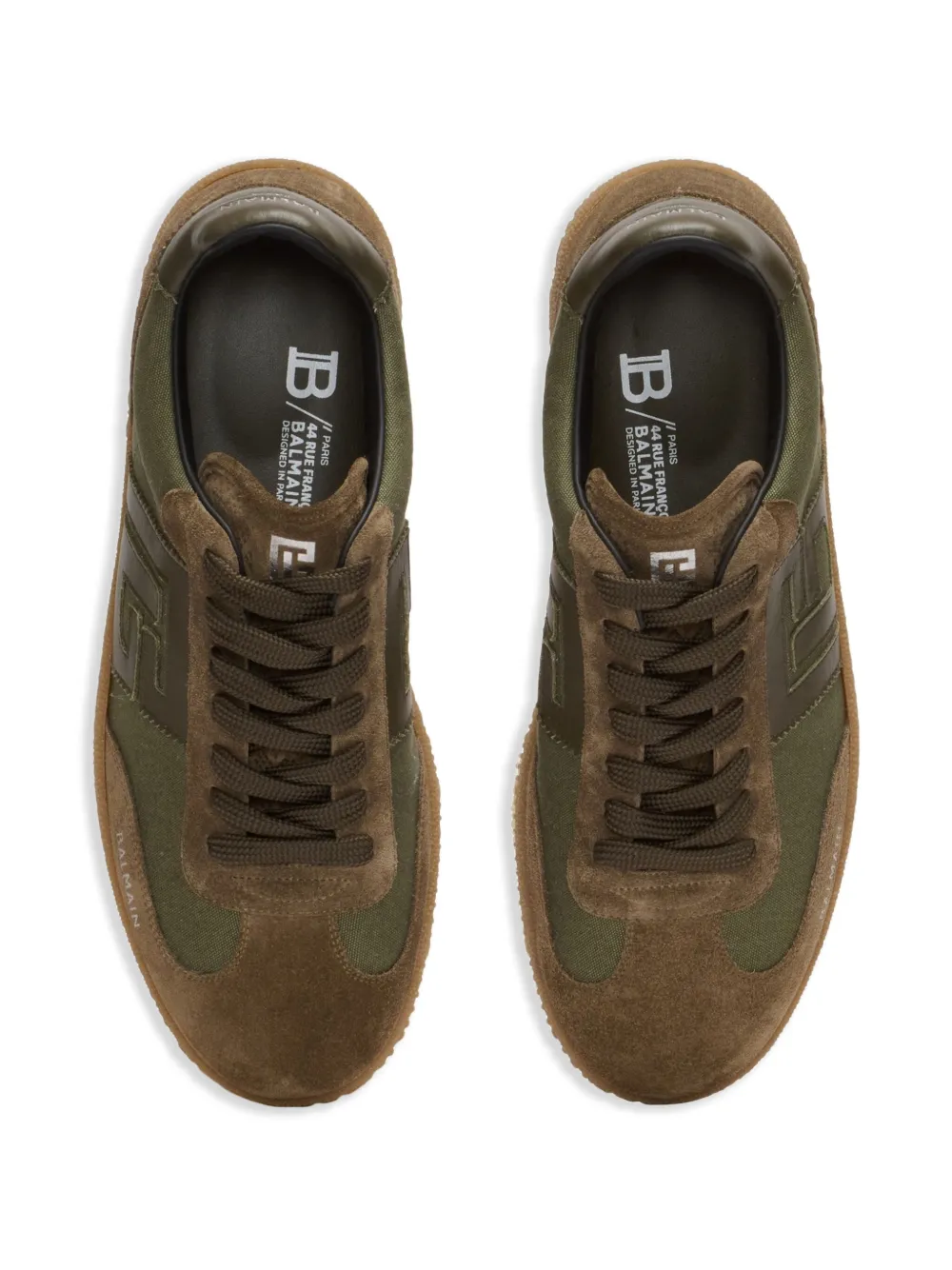 Balmain Swan low-top sneakers Green