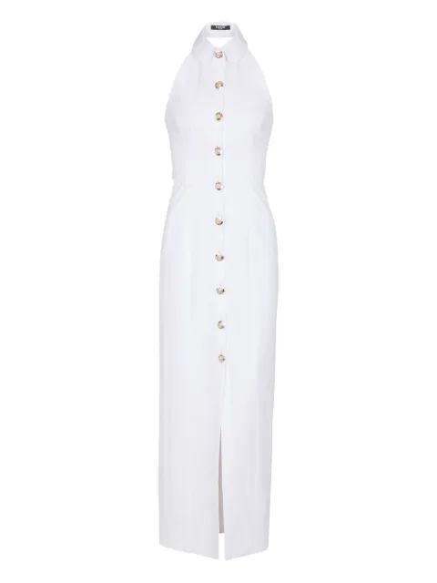 Balmain vestido midi de popelina