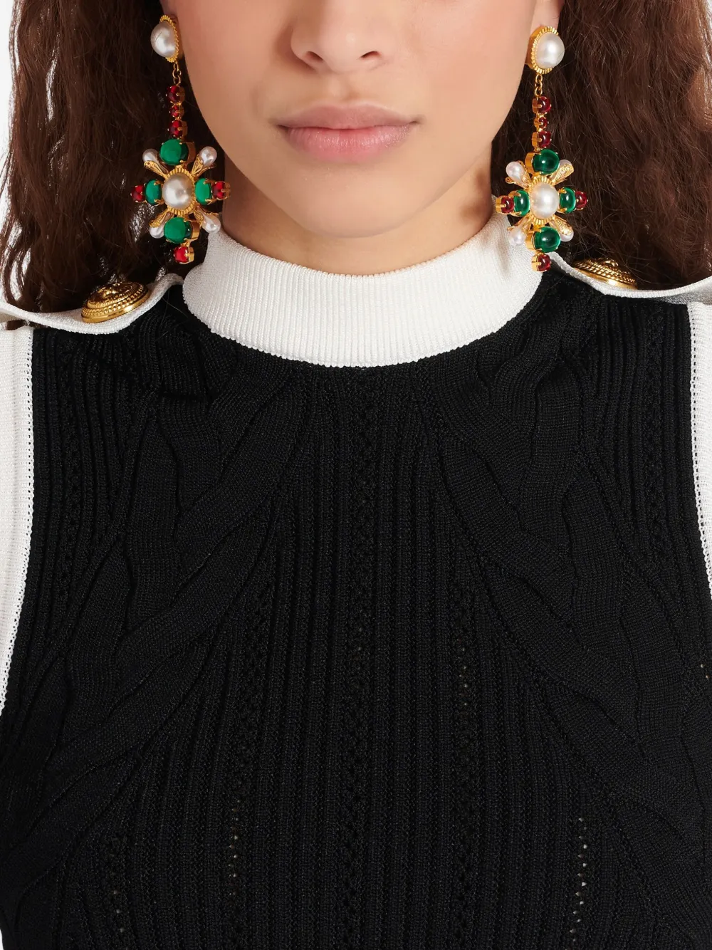 Balmain Baroque oorbellen met hanger - Goud