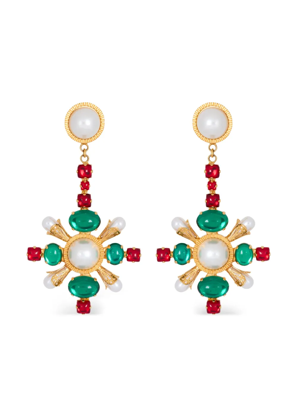 Baroque pendant earrings