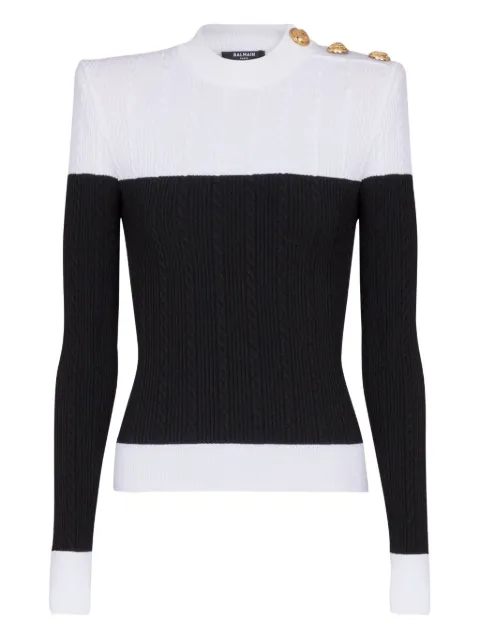 Balmain two-tone jumper