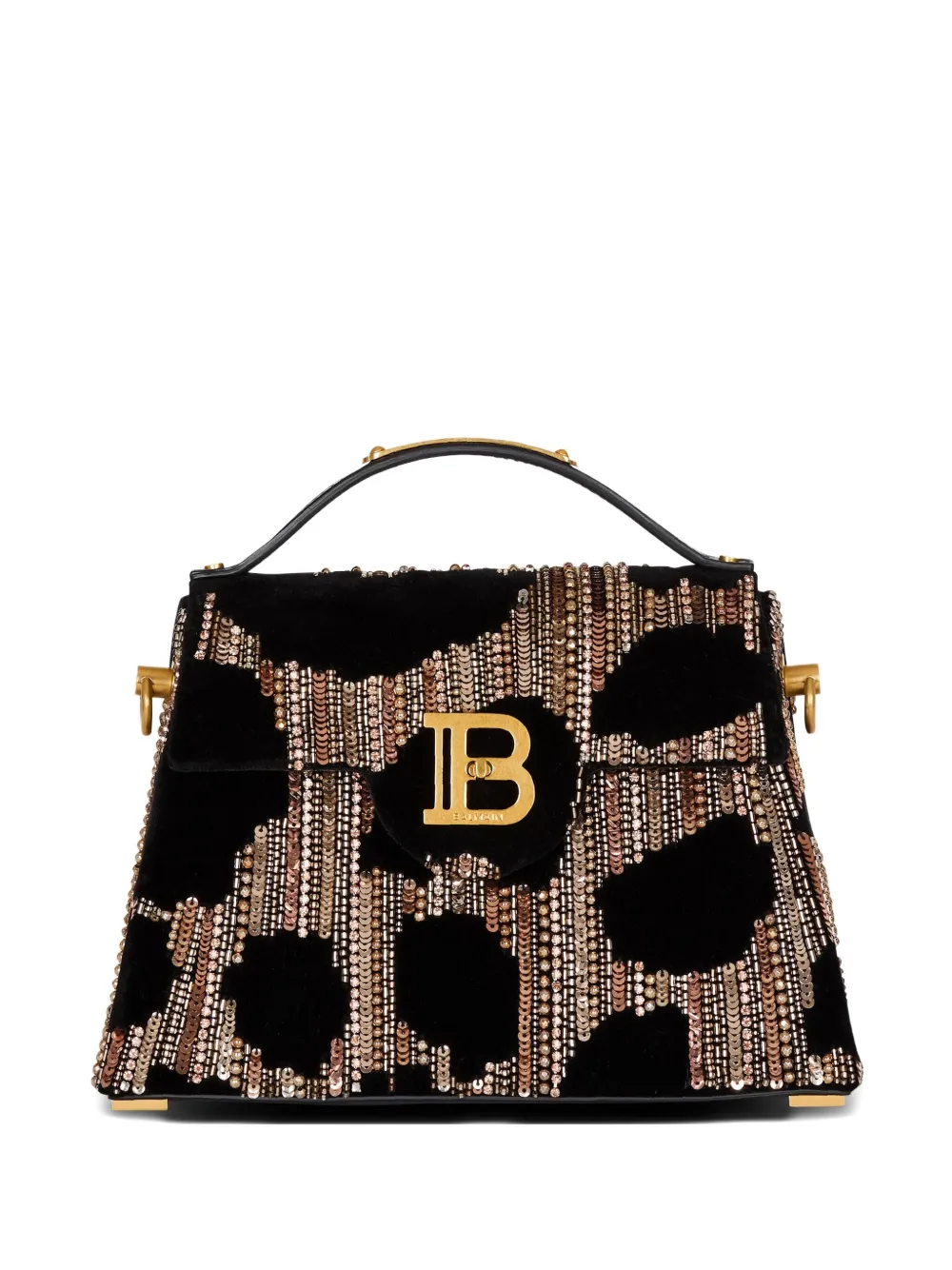 Balmain B-buzz Tote Bag In Black