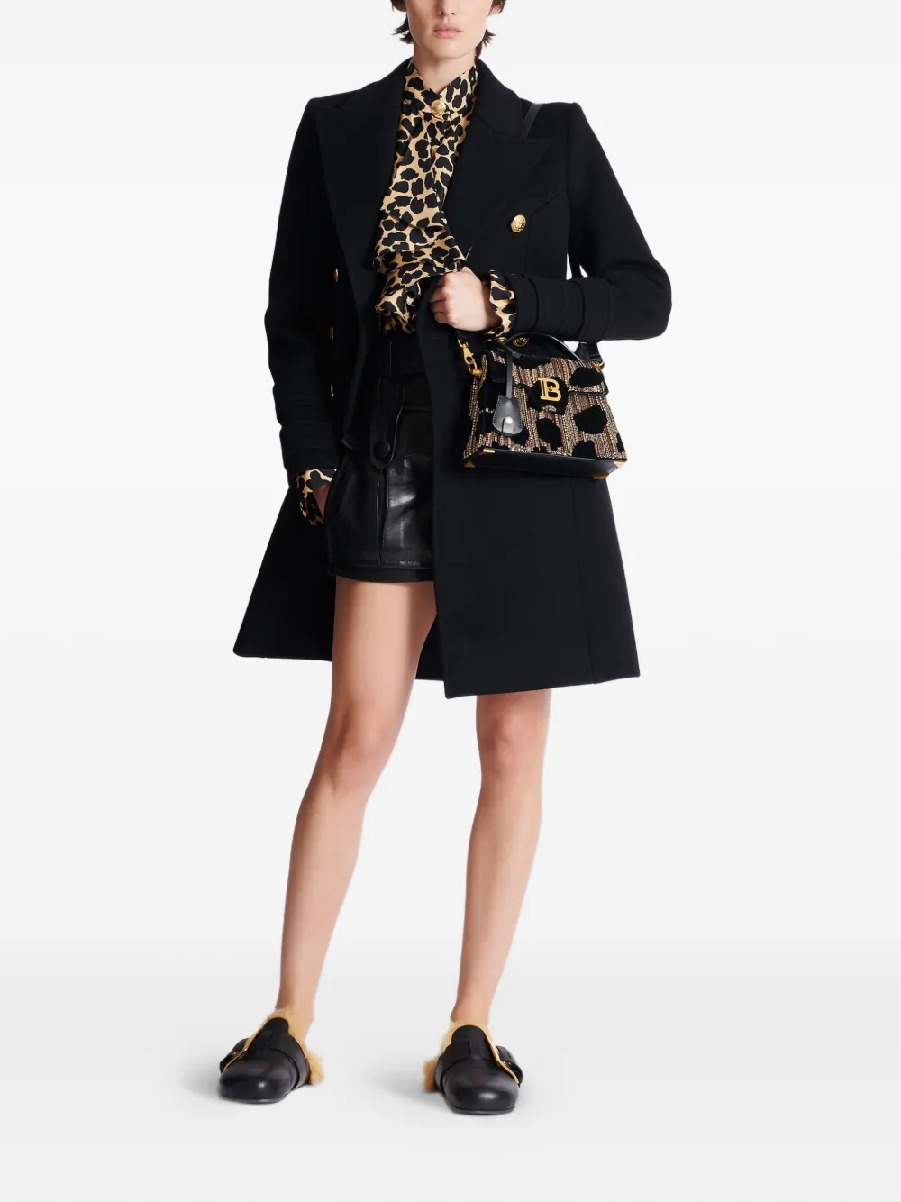 Balmain B-Buzz shopper - Zwart