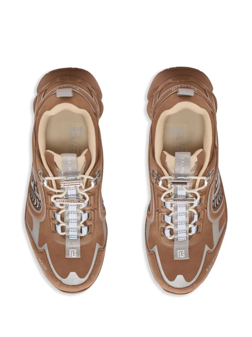 Balmain Cosmic Dust suede sneakers Brown