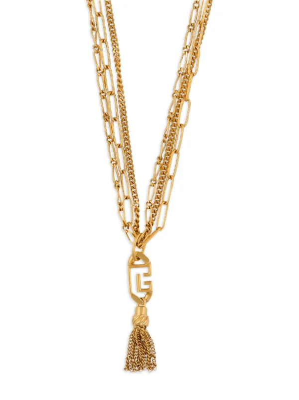 Balmain Sync ロングネックレス | ゴールドトーン | FARFETCH JP
