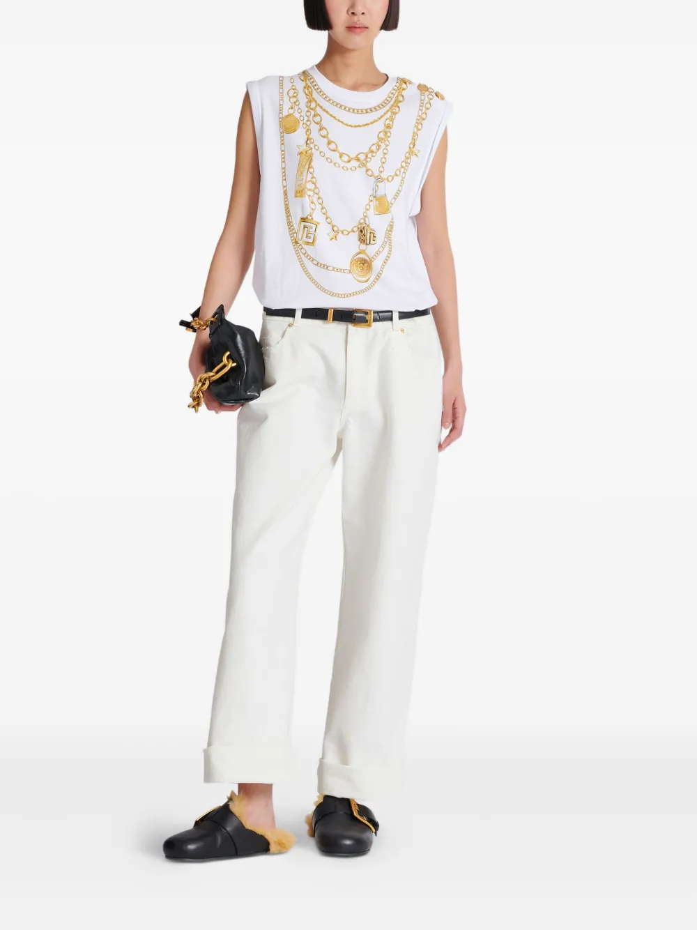 Balmain chaleco con estampado Collier | Chalecos y camisetas | Image 2