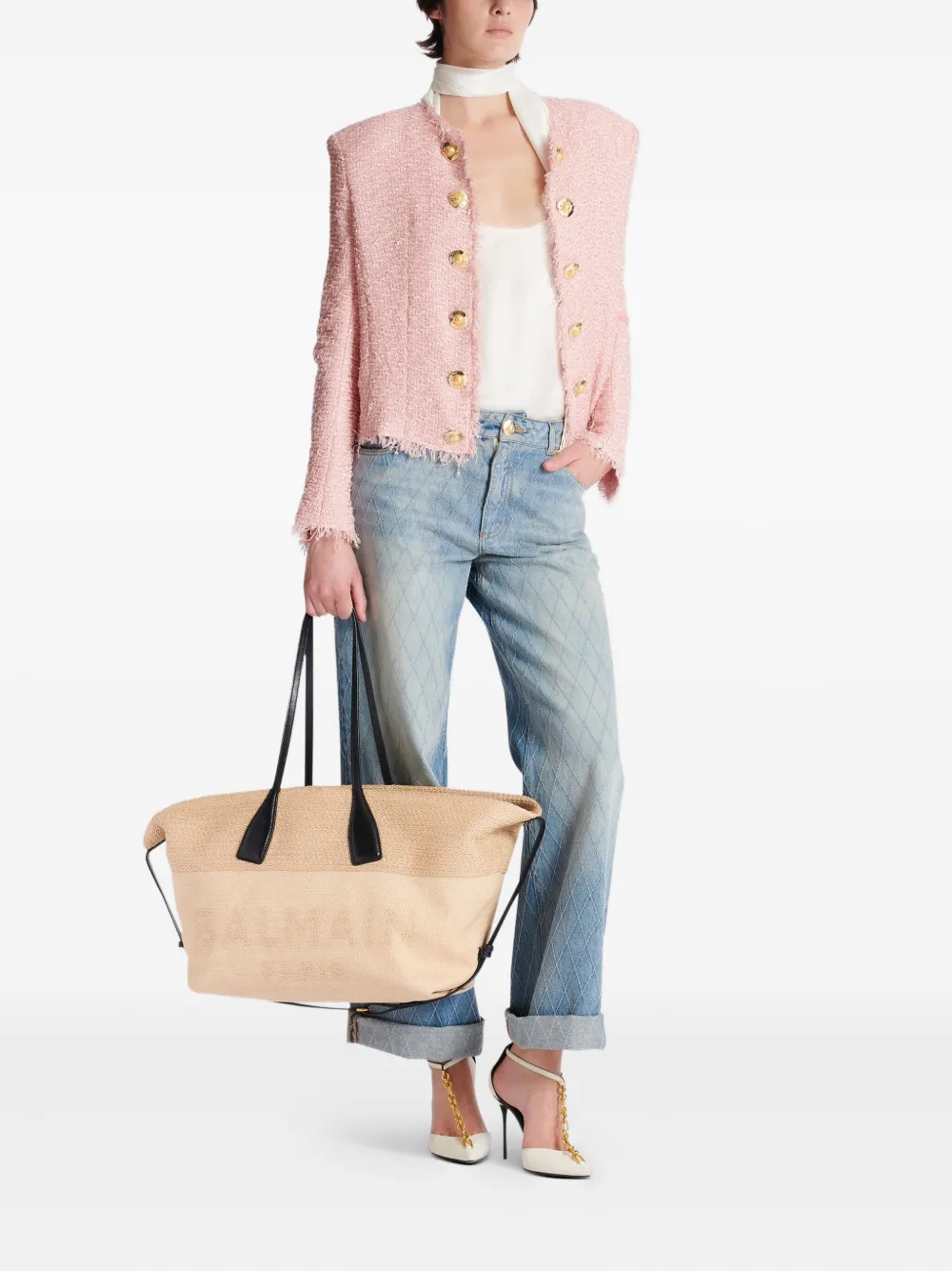 Balmain Track shopper - Beige