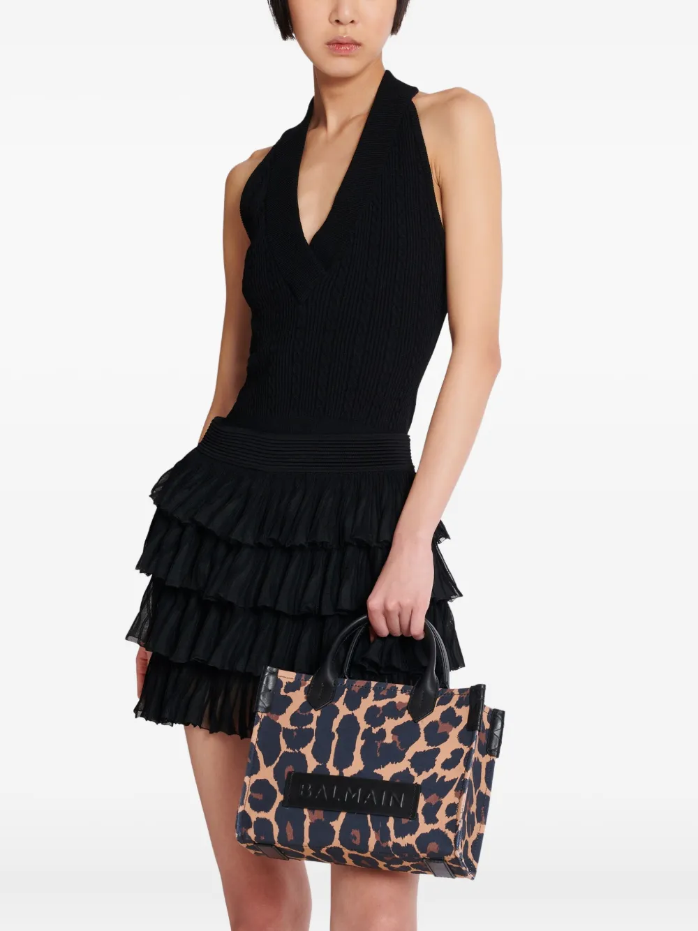 Balmain B-Army kleine shopper Zwart