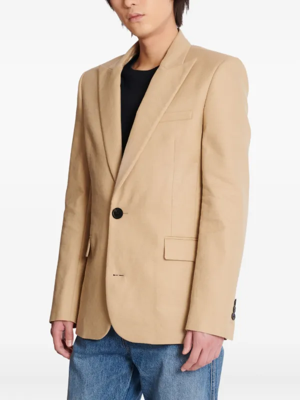 Balmain Canvas Blazer Neutrals FARFETCH UK