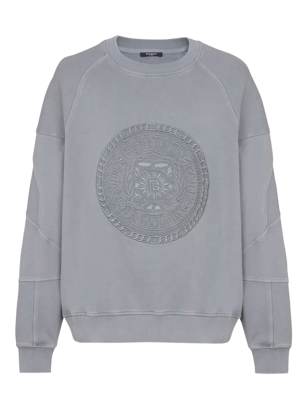 Balmain Sweater met borduurwerk Grijs