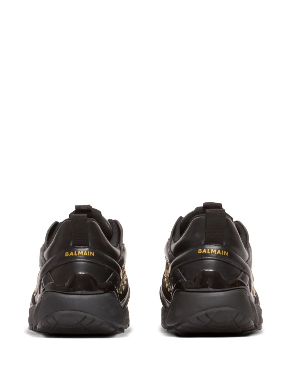 Balmain Cosmic Dust leather sneakers Black
