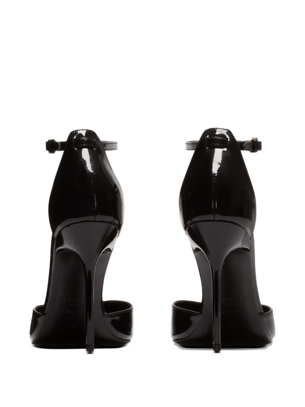 Balmain leather pumps Black