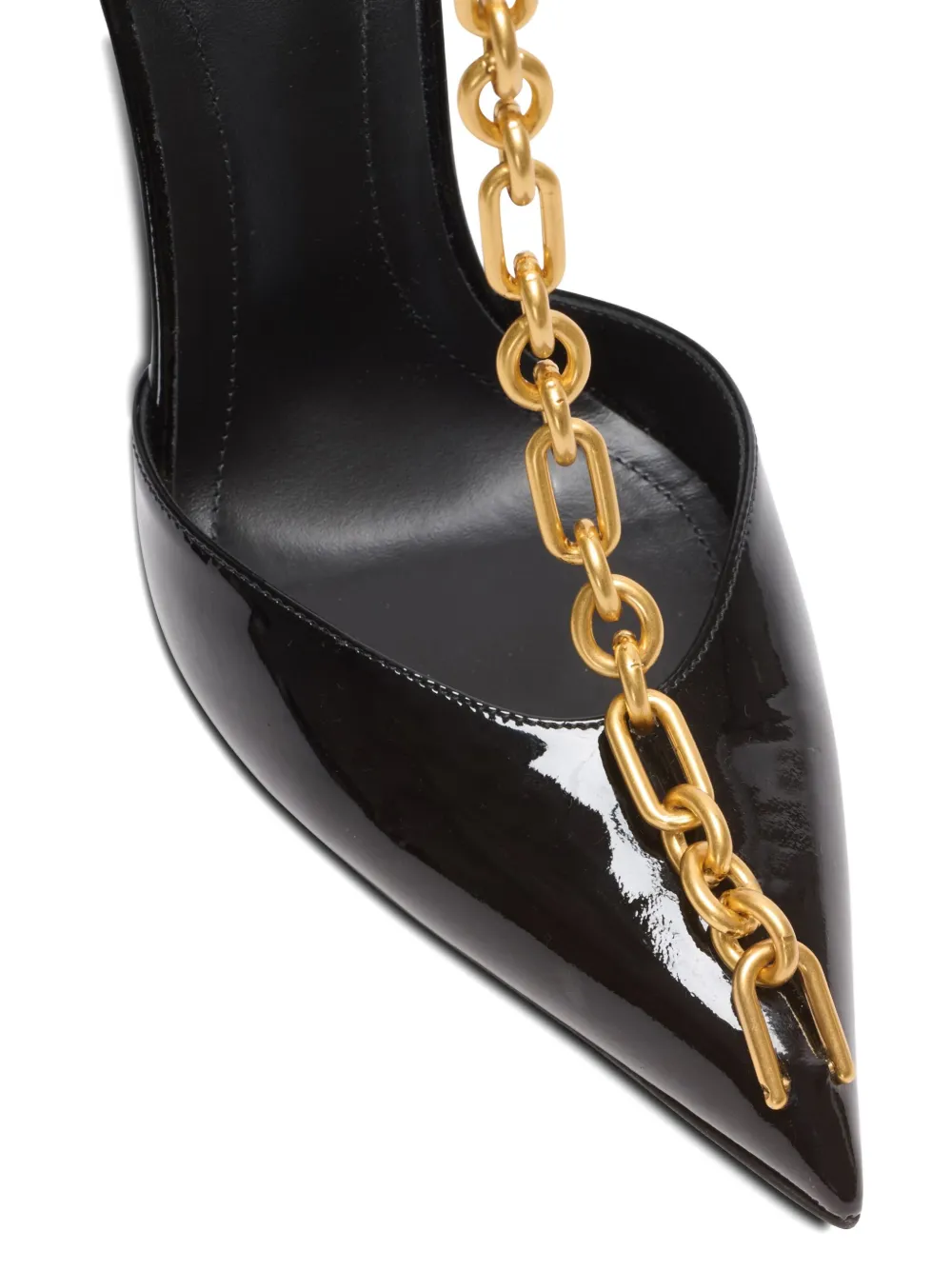 Balmain leather pumps Black