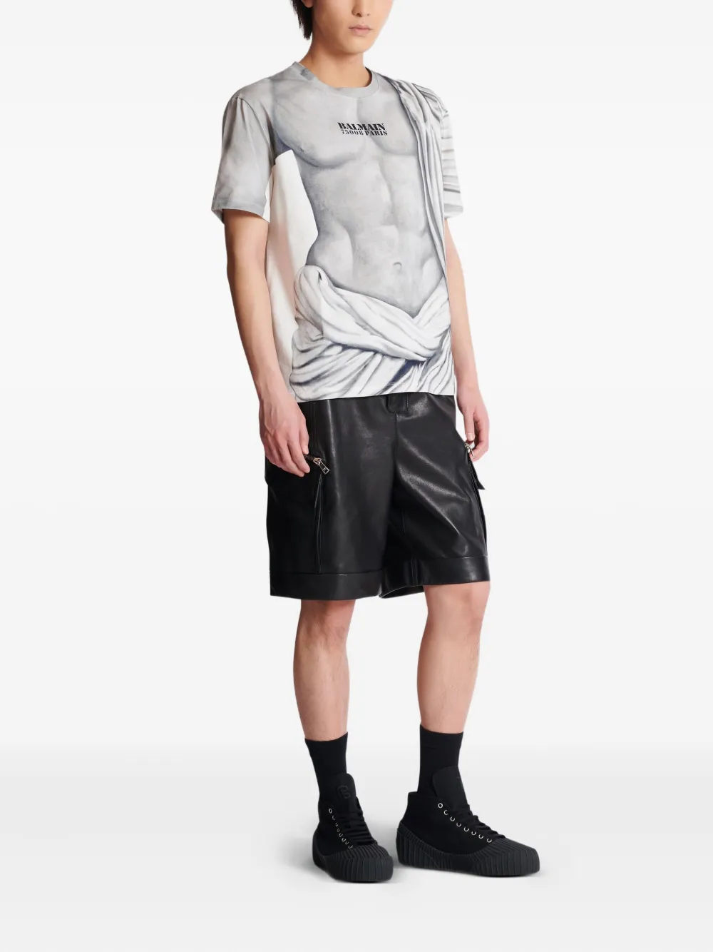 Balmain Katoenen T-shirt Grijs