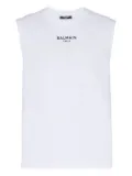 Balmain cotton tank top - White