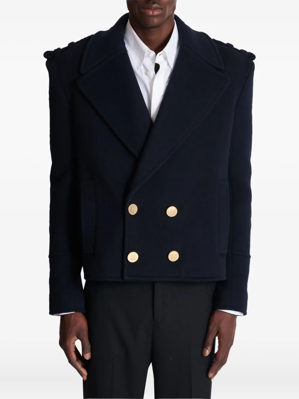 Balmain Cropped jack Blauw