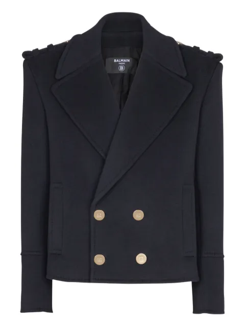 Balmain cropped reefer jacket