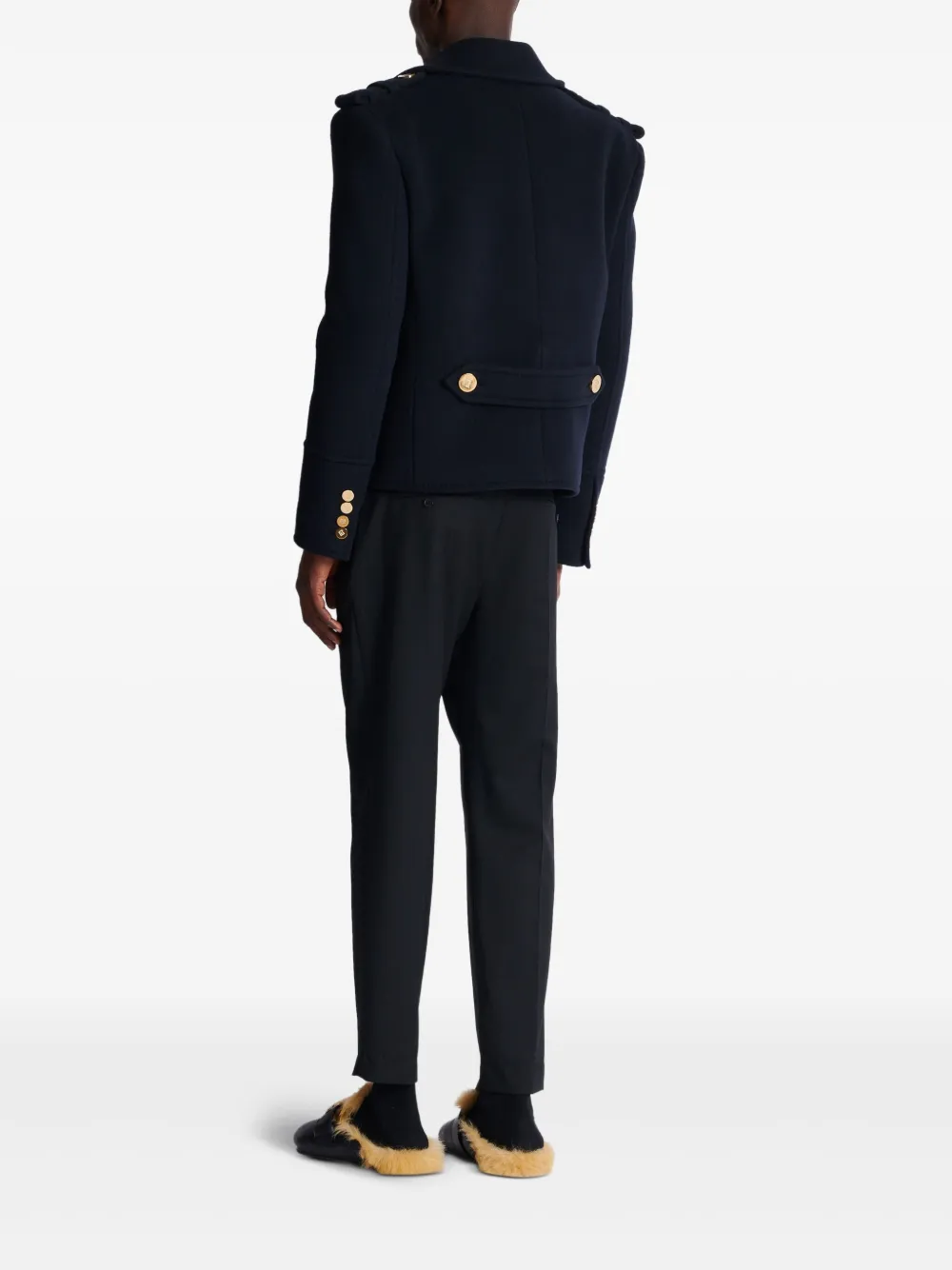 Balmain Cropped jack Blauw