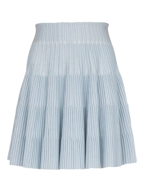 Balmain ribbed-knit skirt