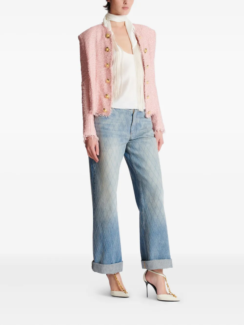 Balmain Tweed jack Roze