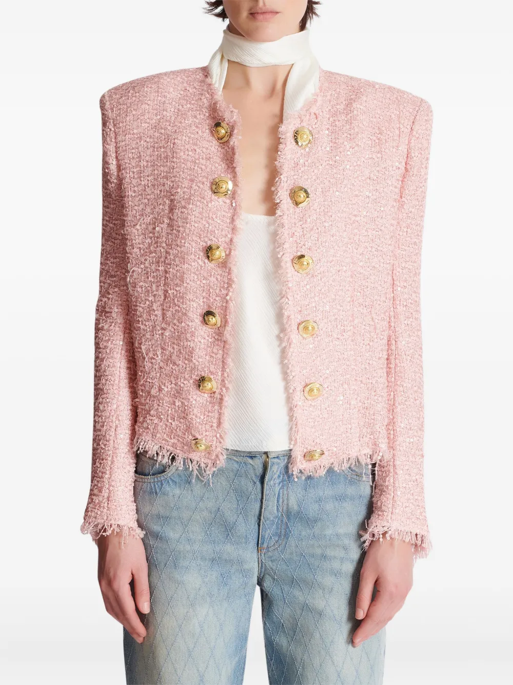 Balmain Tweed jack Roze