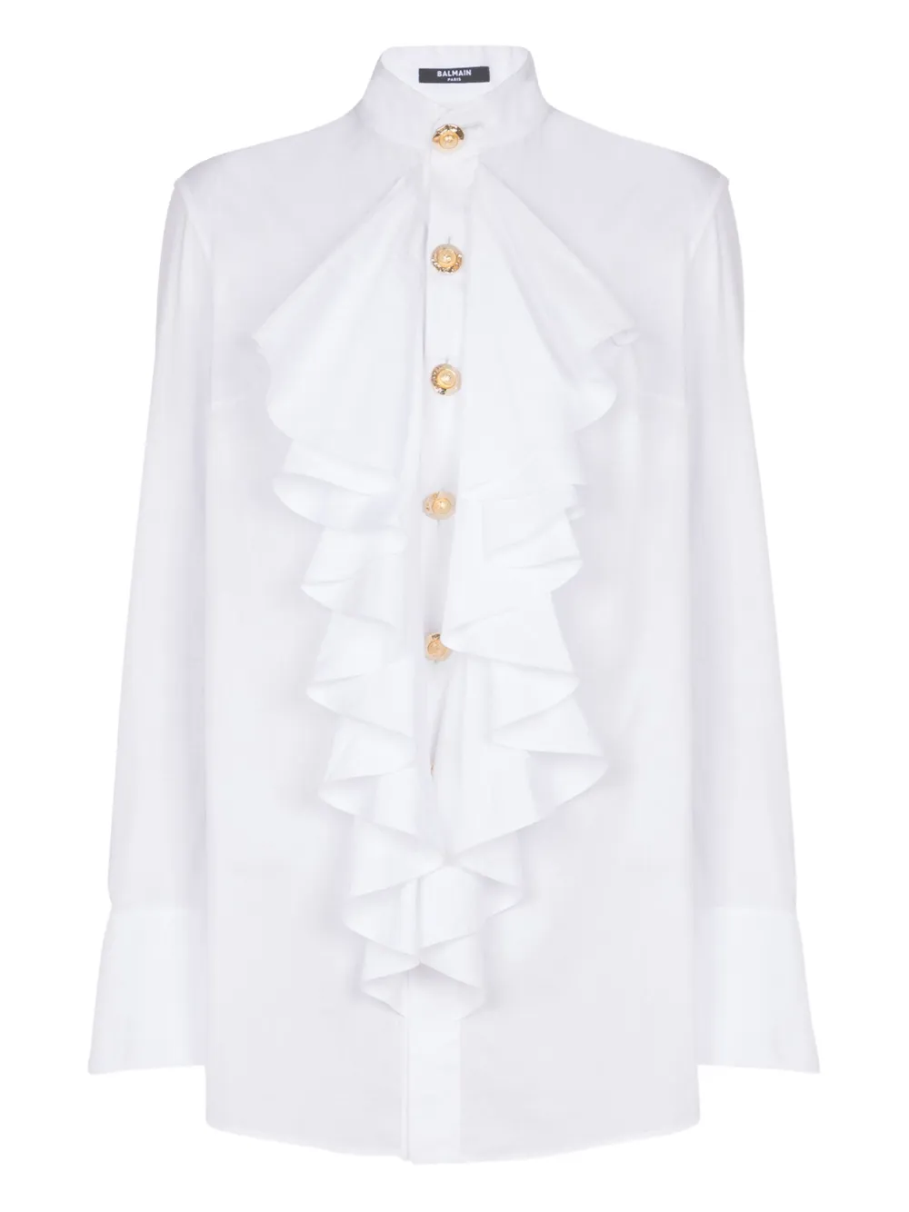 Balmain Blouse met ruches Wit