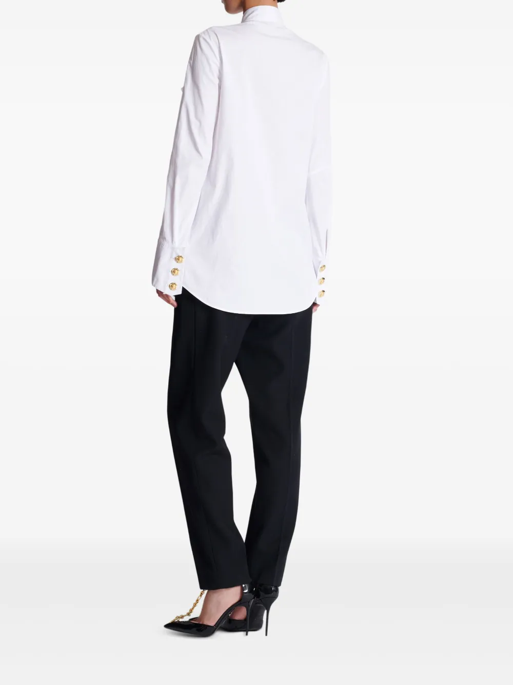 Balmain Blouse met ruches Wit