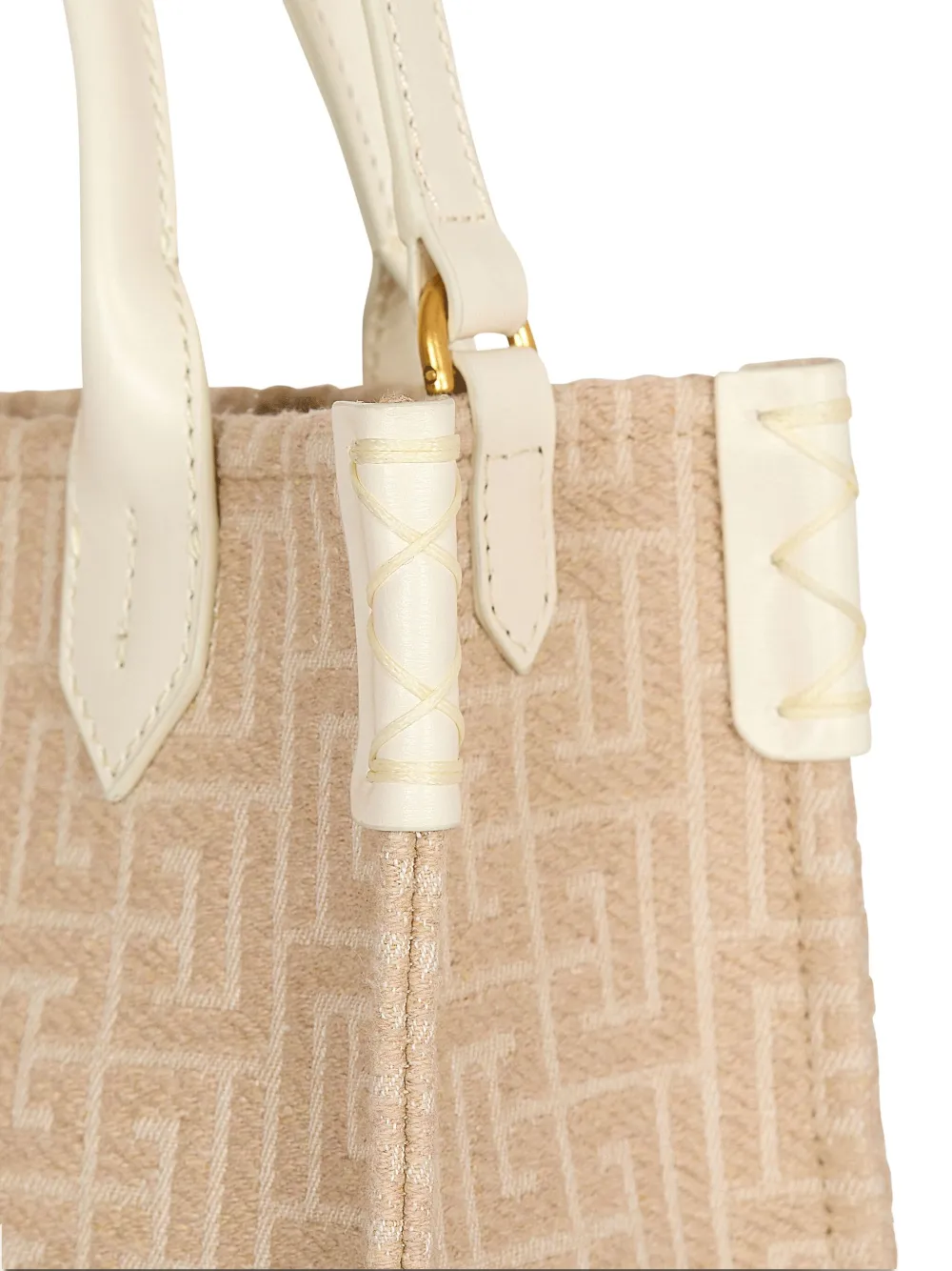 Shop Balmain Small B-army Tote Bag