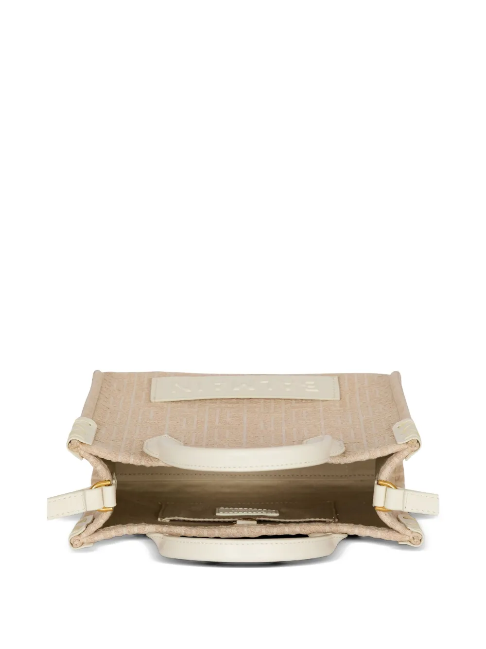 Shop Balmain Small B-army Tote Bag