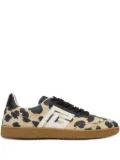Balmain Swan leopard-print sneakers - Neutrals