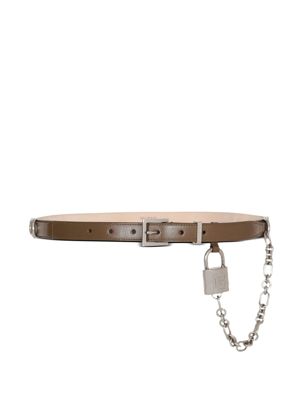 Balmain Leren riem Bruin