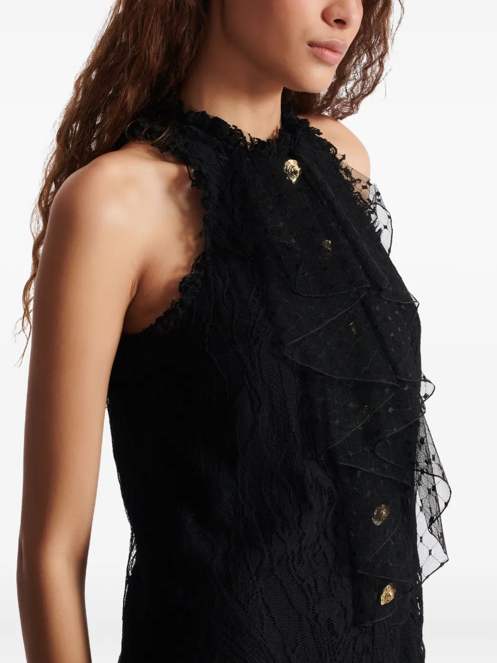 Balmain lace-embellished dress | Image 7