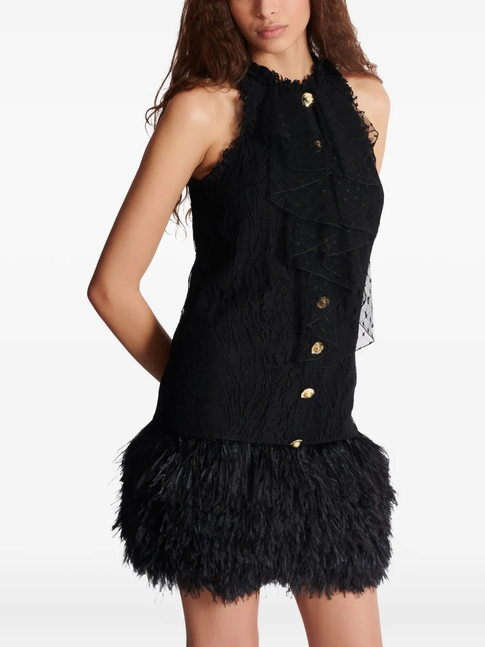Balmain lace-embellished dress | Image 6