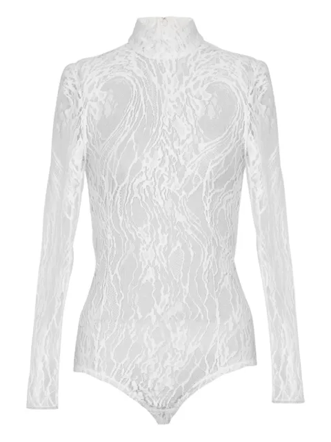 Balmain body de encaje manga larga