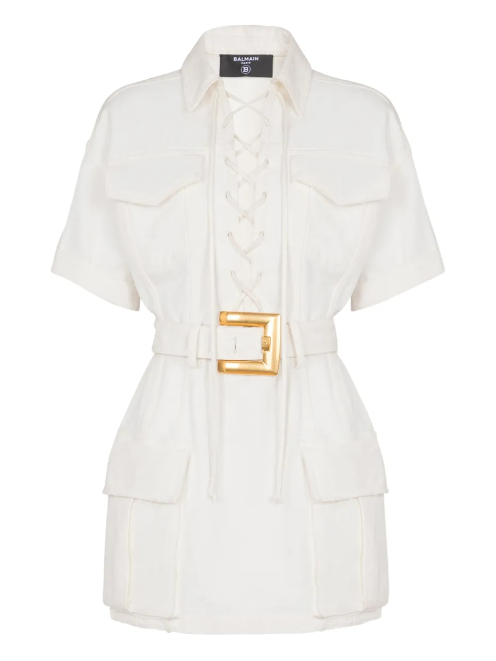 Balmain Canvas Mini Dress