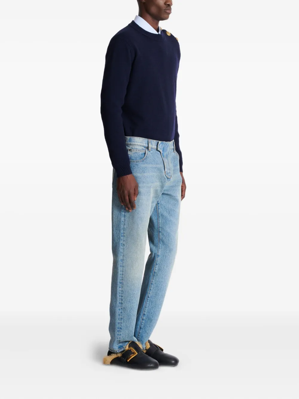 Balmain Straight jeans Blauw