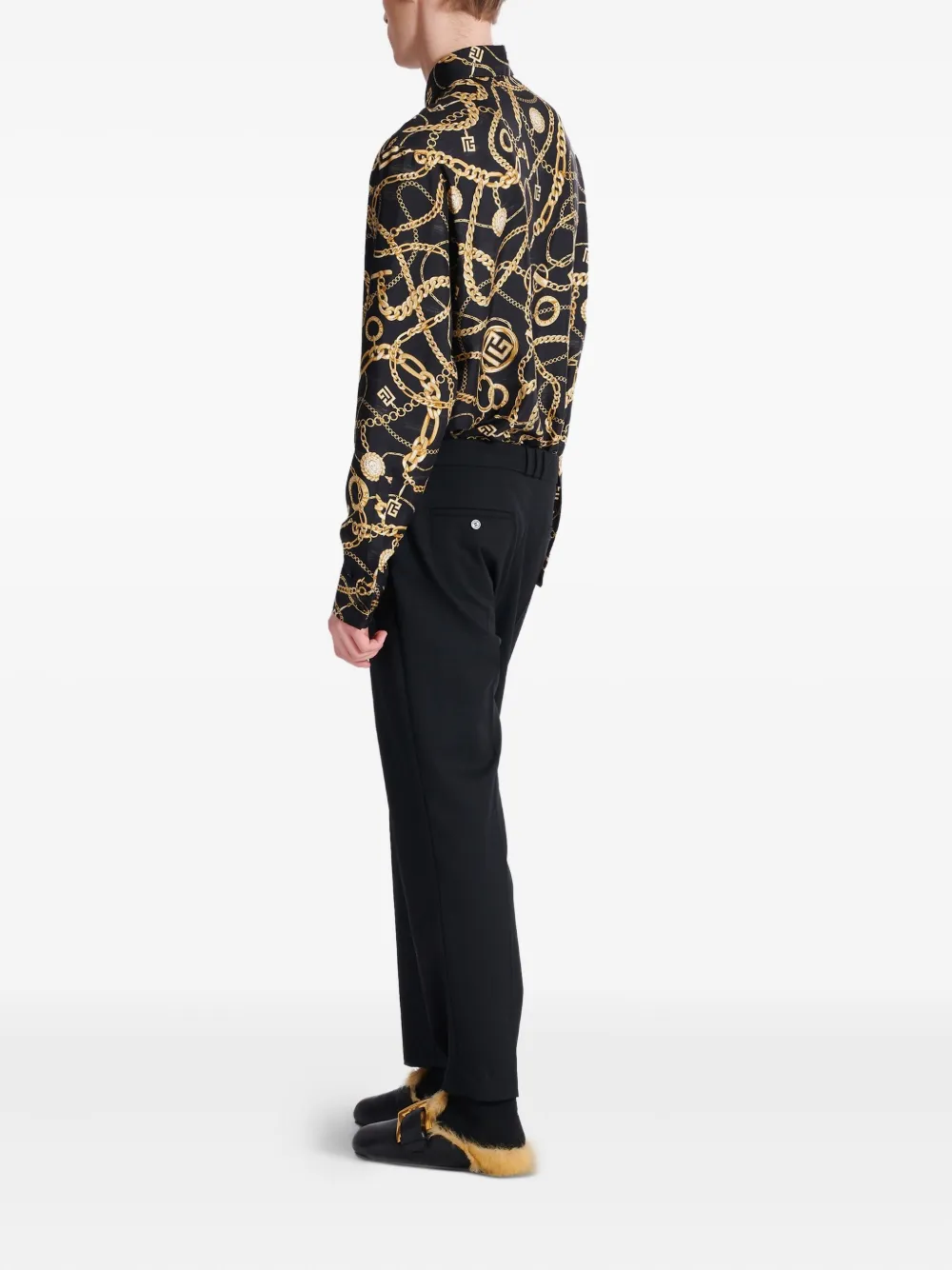 Balmain Straight broek Zwart