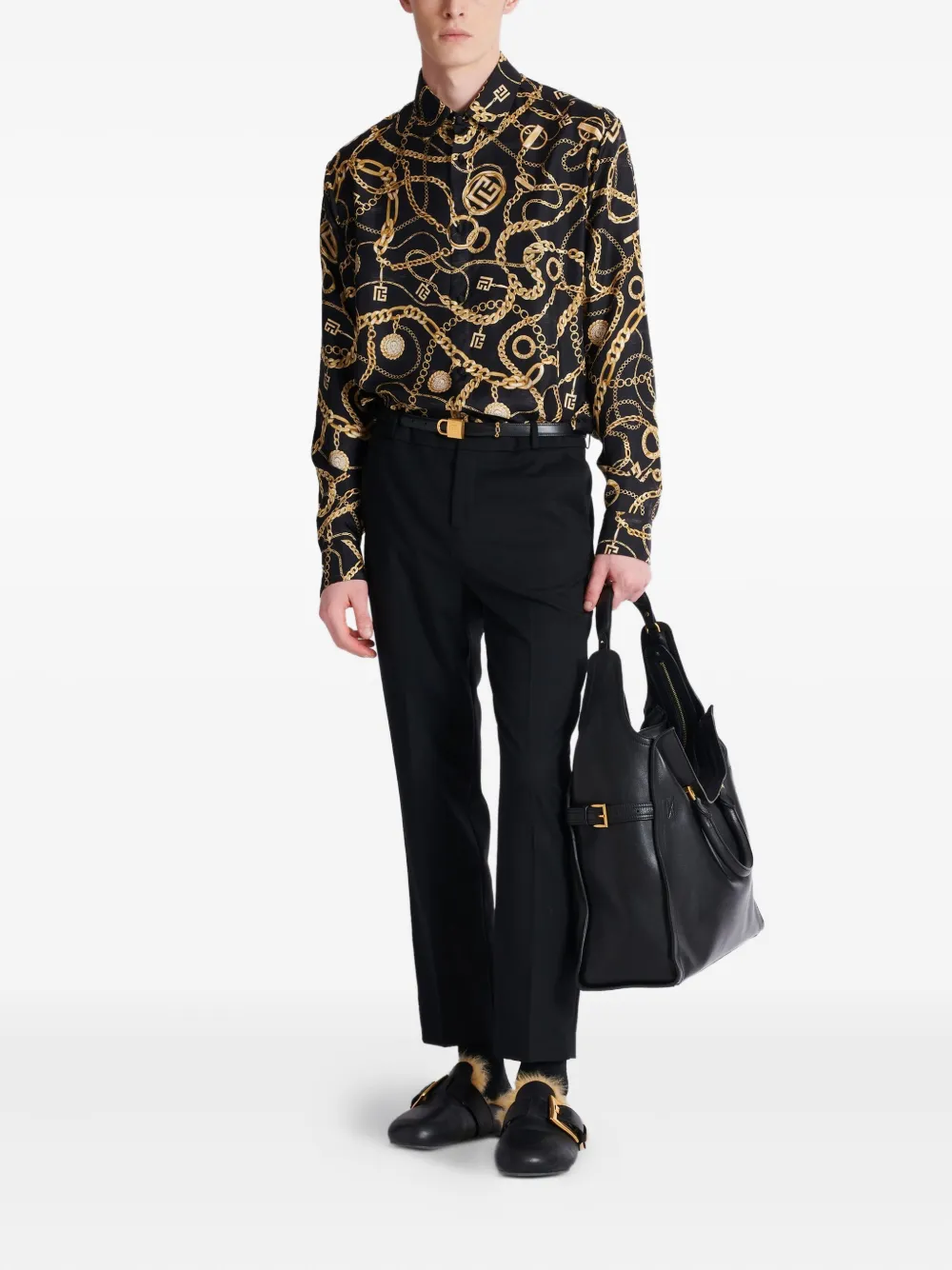 Balmain Straight broek - Zwart