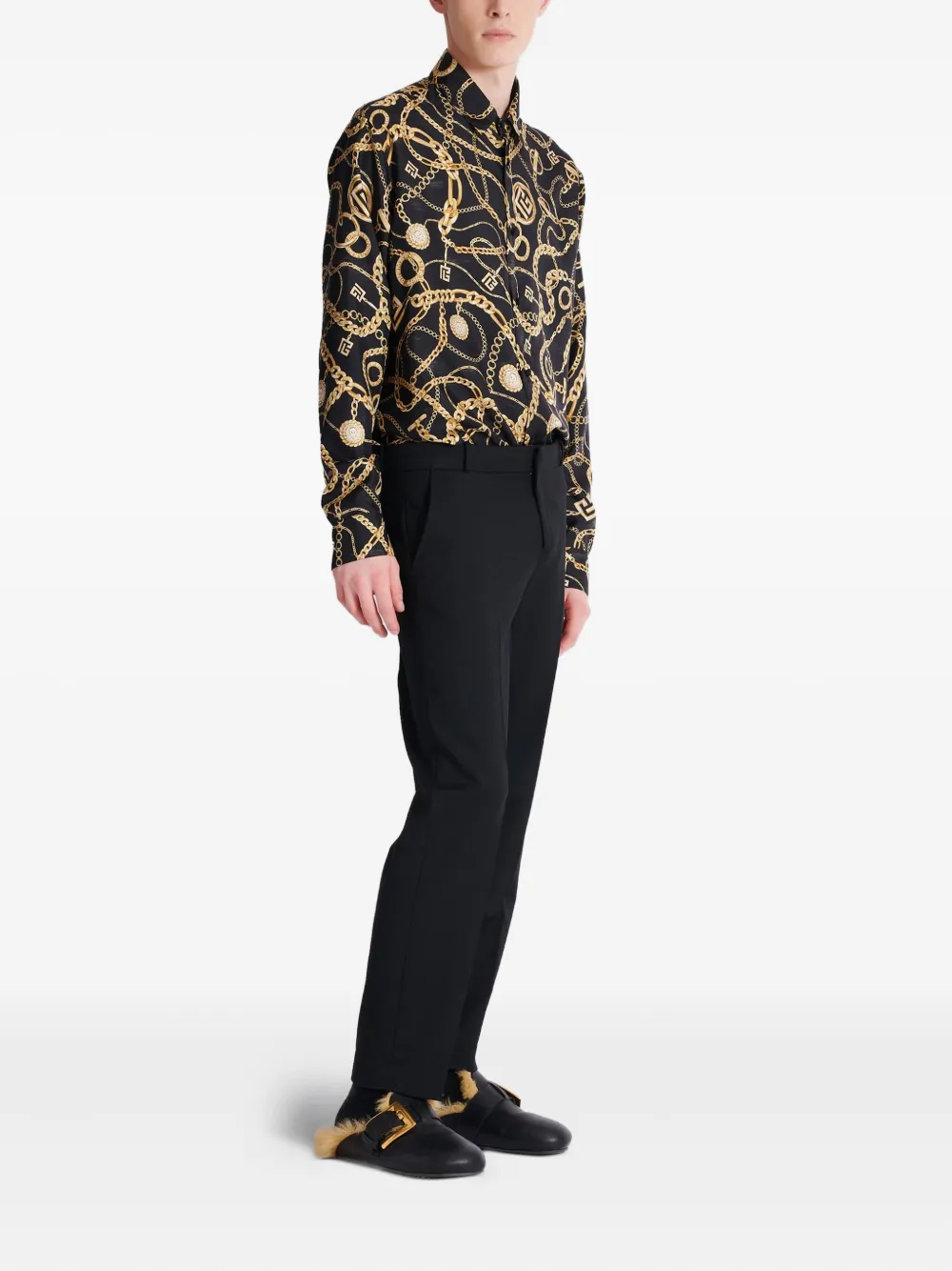 Balmain Straight broek Zwart