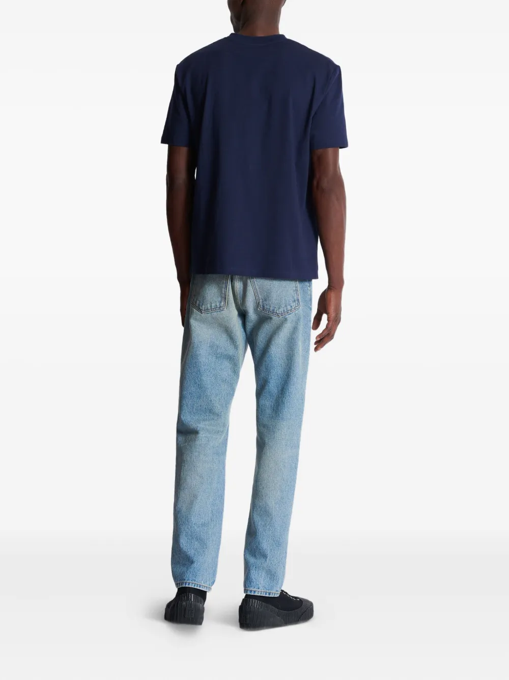 Balmain T-shirt met logoprint Blauw