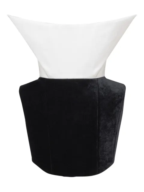 Balmain structured strapless dress