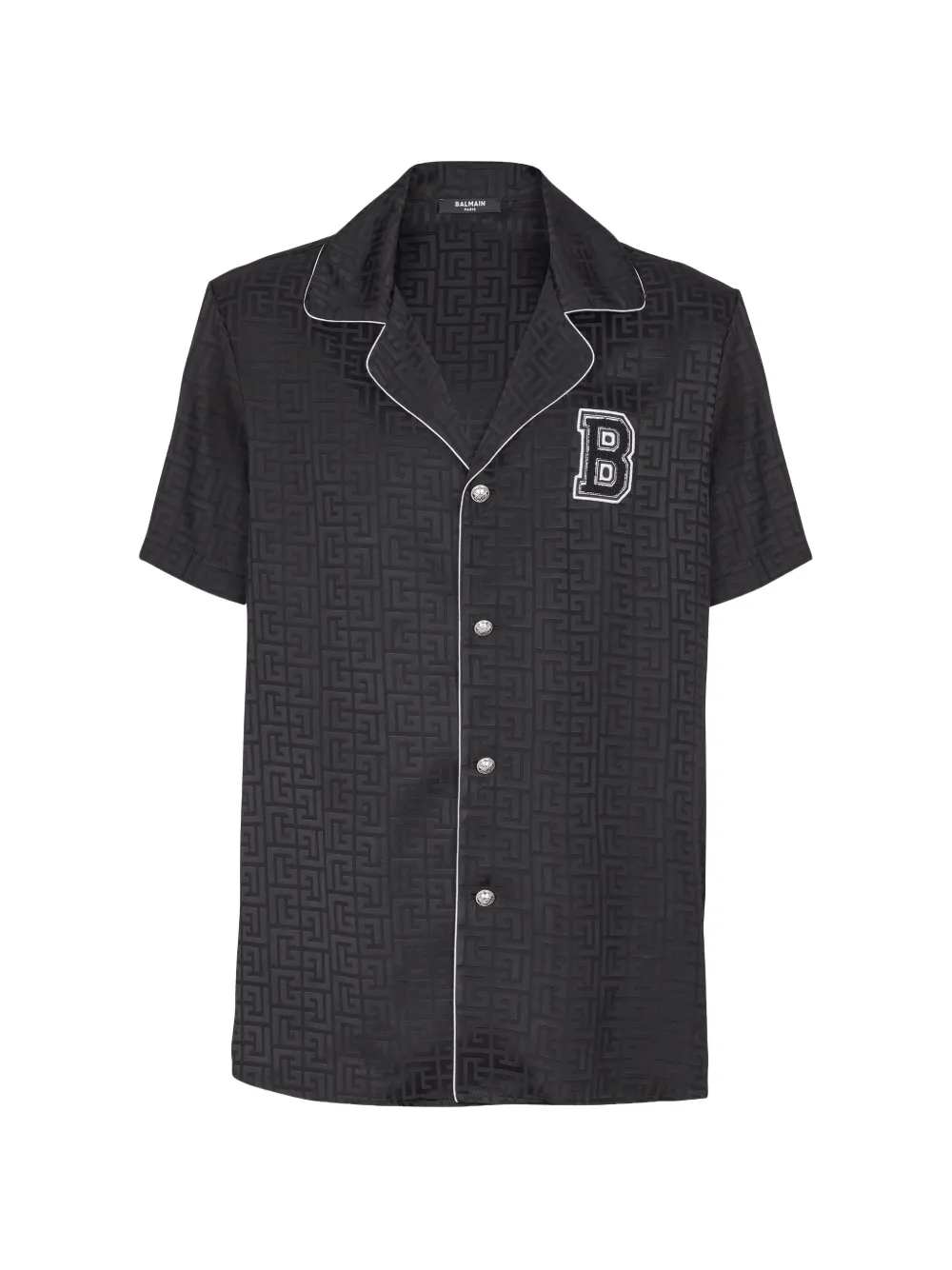 Balmain Varsity pyjamashirt Zwart