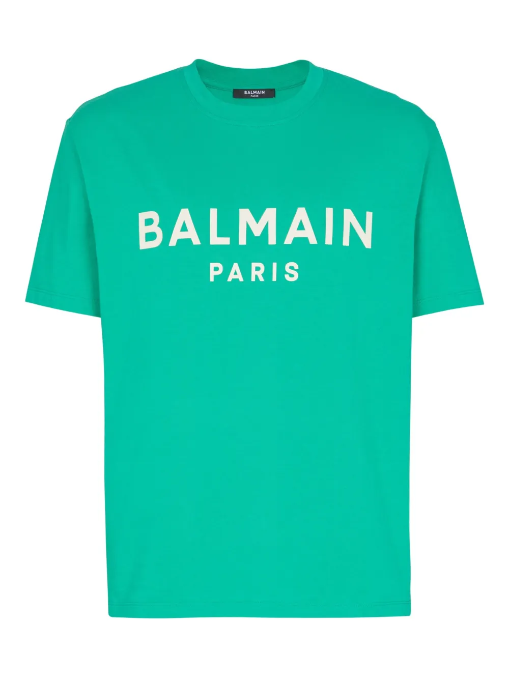 Balmain T-shirt met logoprint Groen