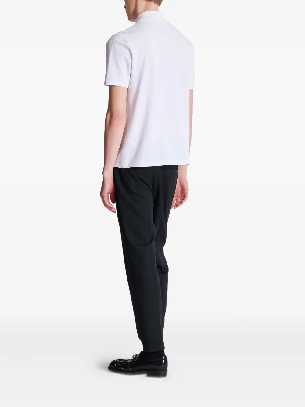 Balmain Poloshirt met logoprint Wit