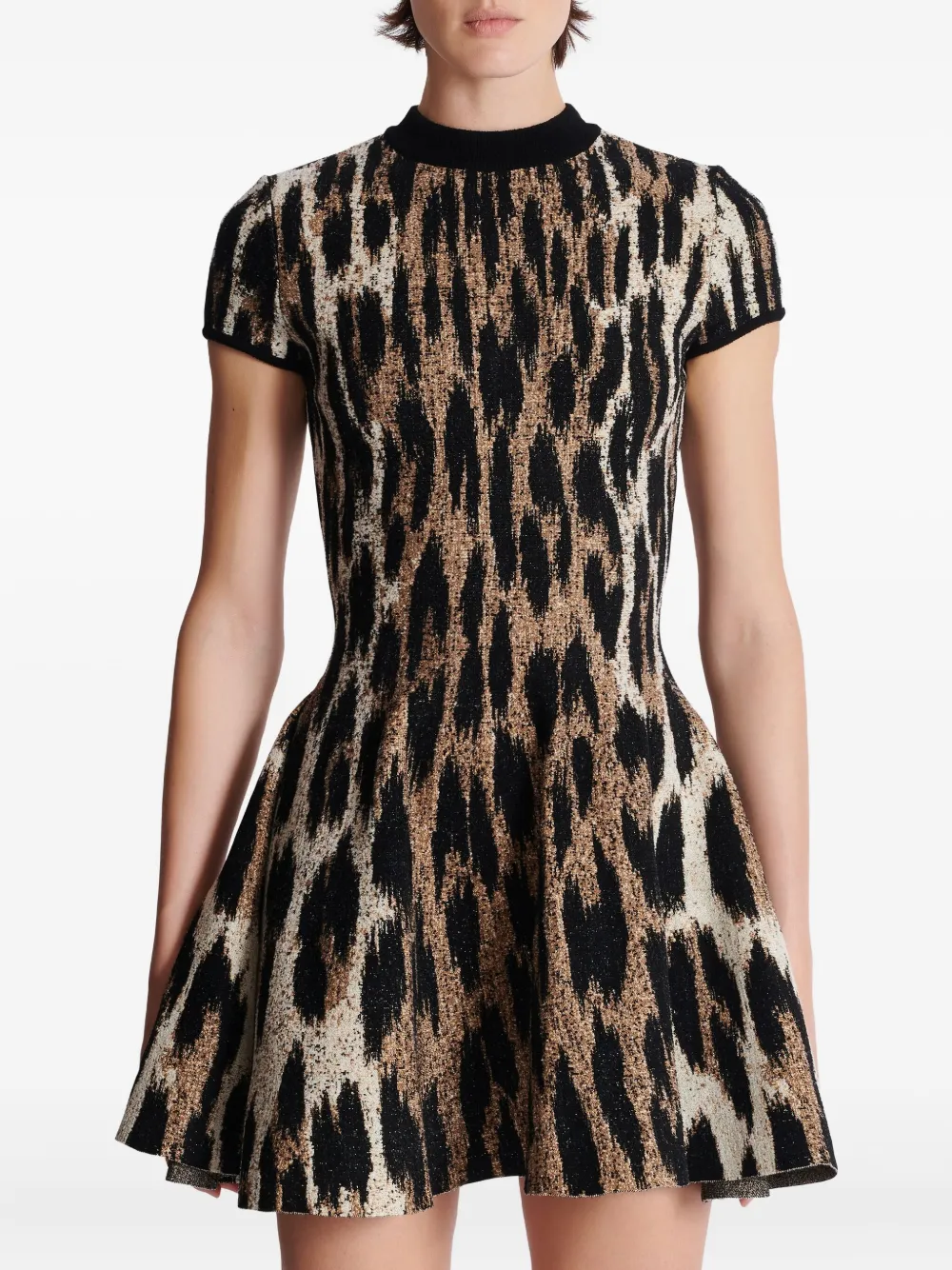 Balmain Kleid mit Leoparden-Jacquard | Image 6