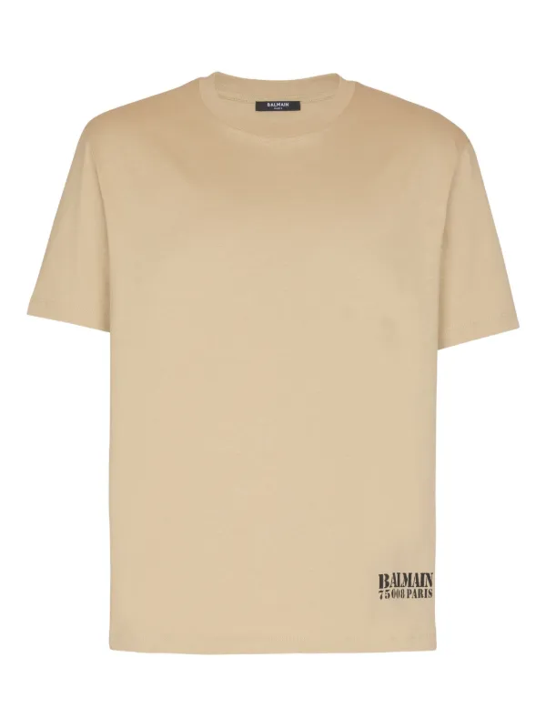 Balmain ロゴ Tシャツ | ニュートラル | FARFETCH JP
