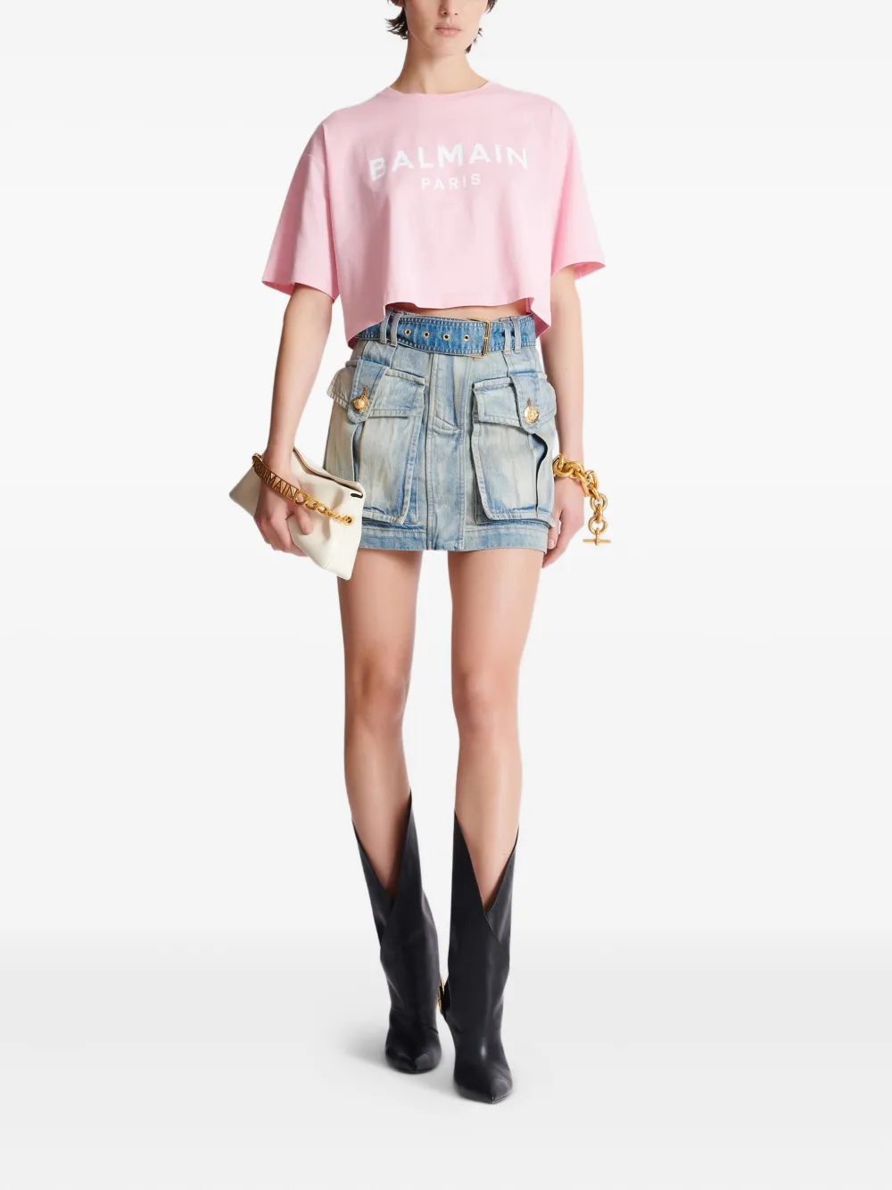 Balmain playera corta con logo estampado | Playeras y jerséis | Image 2